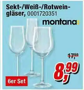 Opti Wohnwelt Montana Sekt-weiß.rotwein-gläser Angebot