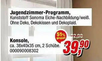 Opti Wohnwelt Jugendzimmer-programm, Konsole Angebot