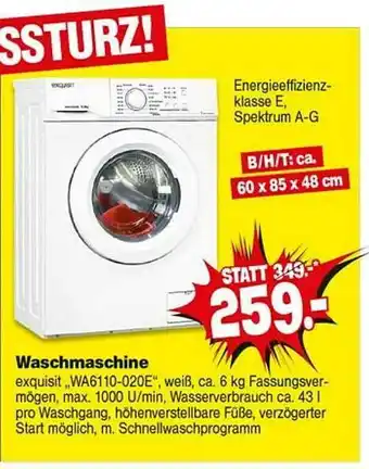 Repo Markt Waschmaschine Angebot