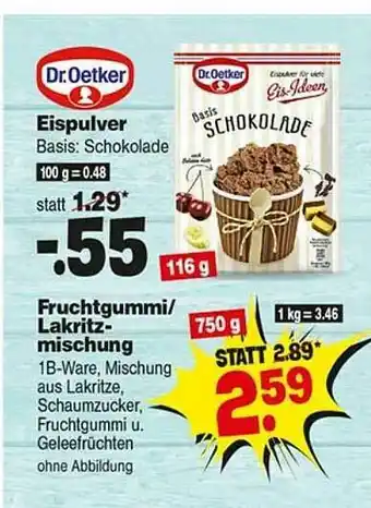 Repo Markt Dr. Oetker Eispulver Angebot