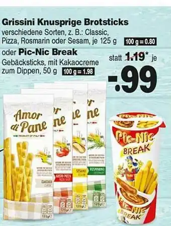 Repo Markt Grissini Knusperige Brotsticks Oder Pic-nic Break Angebot