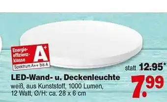 Repo Markt Led Wand U. Deckenleuchte Angebot