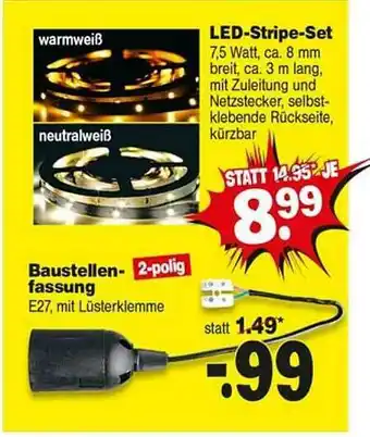 Repo Markt Led Stripe Set Angebot