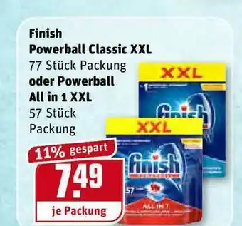 REWE Kaufpark Finish Powerball Classic Xxl Oder Powerball All In 1 Xxl Angebot