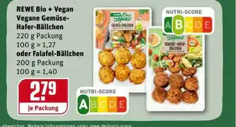 REWE Kaufpark Rewe Bio+vegan Vegane Gemüsehafer-bällchen Oder Falafel-bällchen Angebot