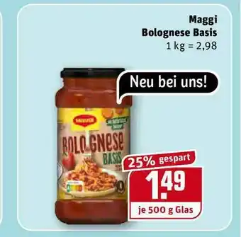 REWE Kaufpark Maggi Bolognese Basis Angebot