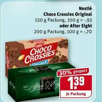 REWE Kaufpark Nestlé Choco Crossies Original Oder After Eight Angebot