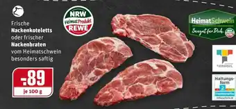 REWE Kaufpark Frische Nackenkoteletts Oder Nackenbraten Angebot