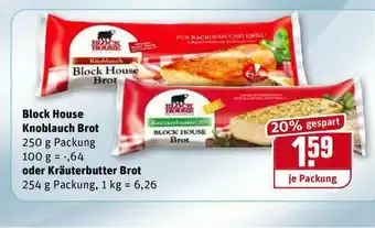 REWE Kaufpark Block House Knoblauch Brot Oder Kräuterbutter Brot Angebot