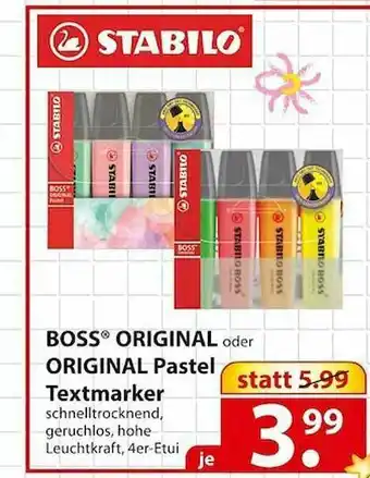 Famila Nord Ost Stabilo Boss Original Oder Original Pastel Textmarker Angebot