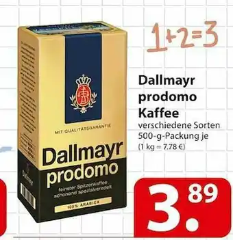 Famila Nord Ost Dallmayr Prodomo Kaffee Angebot