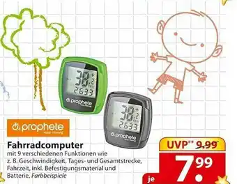 Famila Nord Ost Prophete Fahrradcomputer Angebot