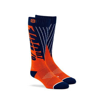 Decathlon Moto socken - marineblau/orange Angebot