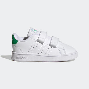 Decathlon Adidas sportschuhe advantage cf baby - weiß/grün Angebot