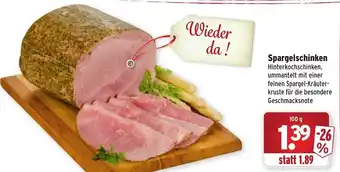 Wasgau Spargelschinken 100g Angebot