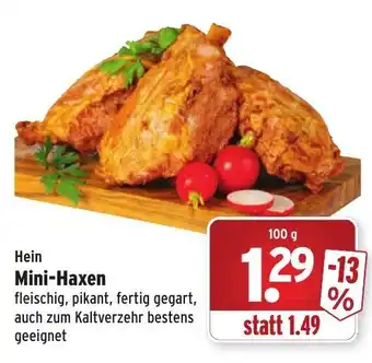 Wasgau Hein Mini Haxen 100g Angebot