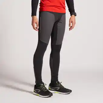 Decathlon Laufhose lang tights warm wasserabweisend kiprun warm rain herren schwarz Angebot