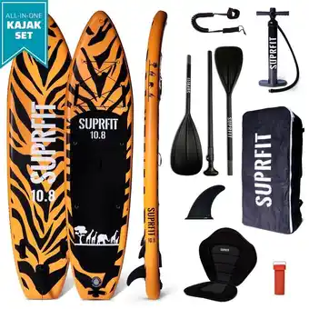 Decathlon Suprfit sup board set tiger inkl. sitz und kajak paddle Angebot