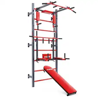 Decathlon Kraftstation mit pull-up bar, dip stange & hantelbank Angebot