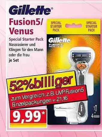 Norma Gillette Fusion5 Oder Venus Angebot