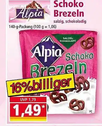 Norma Alpia Schoko Brezeln Angebot