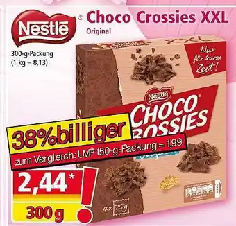 Norma Nestlé Choco Crossies Xxl Angebot