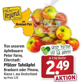 Wasgau Von unserem Apfelbauern Peter Farny Ellerstadt: Pfälzer Tafeläpfel 2kg Angebot