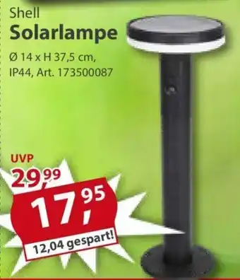 Sonderpreis Baumarkt Shell Solarlampe Angebot