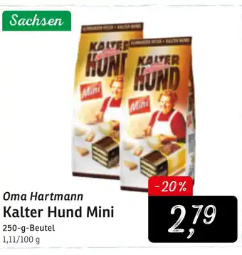 KONSUM Oma Hartmann Kalter Hund Mini 250g Beutel Angebot