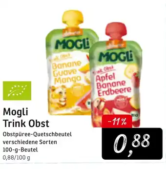 KONSUM Mogli Trink Obst 100g Beutel Angebot