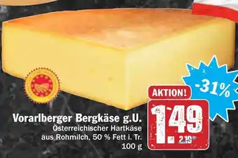 AEZ Vorarlberger Bergkäse g.U. 100g Angebot