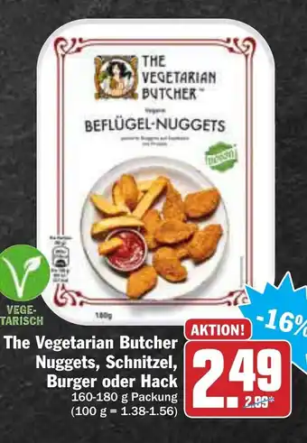 AEZ The Vegetarian Butcher Nuggets, Schnitzel, Burger oder Hack 160-180g Angebot