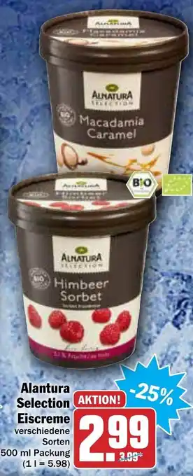 AEZ Alnatura Selection Eiscreme 500ml Angebot