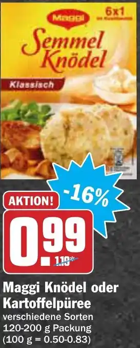 AEZ Maggi Knödel oder Kartoffelpüree 120-200g Angebot