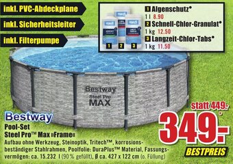 B1 Discount Baumarkt Bestway Pool-Set Steel Pro Max >>Frame<< Angebot