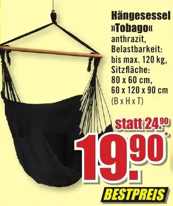 B1 Discount Baumarkt Hängesessel >>Tobago«< Angebot