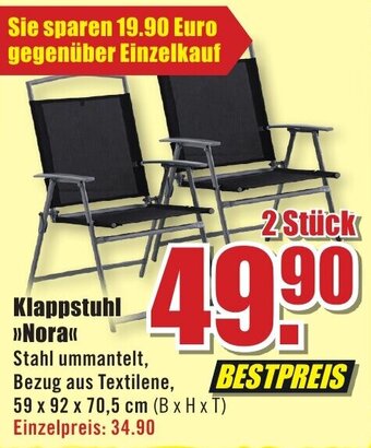 B1 Discount Baumarkt Klappstuhl ,,Nora" Angebot