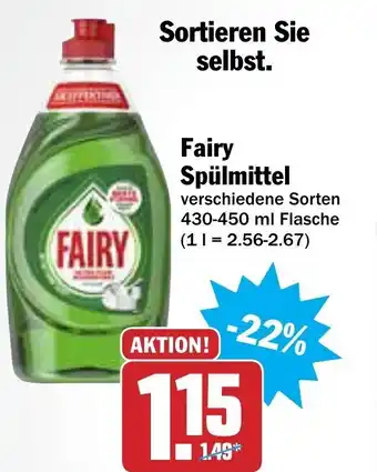 AEZ Fairy Spülmittel 430-450ml Angebot