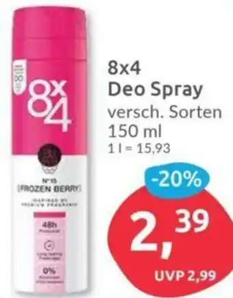 Budni 8x4 Deo Spray 150 ml Angebot