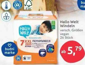 Budni Hallo Welt Windeln 26 Stück Angebot