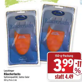 Wasgau Laschinger Räucherlachs 150g Angebot