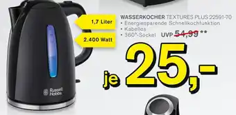 KODi Russell Hobbs WASSERKOCHER TEXTURES PLUS 22591-70 Angebot