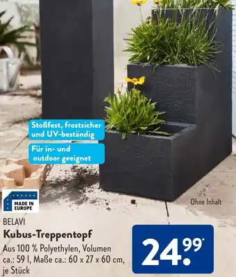 Aldi Süd BELAVI Kubus-Treppentopf Angebot