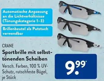 Aldi Süd CRANE Sportbrille mit selbsttönenden Scheiben Angebot