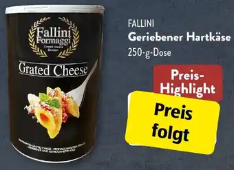 Aldi Süd FALLINI Geriebener Hartkäse 250-g-Dose Angebot