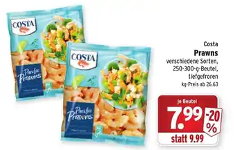 Wasgau Costa Prawns 250-300g Beutel Angebot