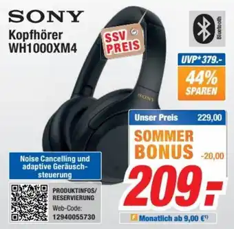 Expert Bening SONY Kopfhörer WH1000XM4 Angebot