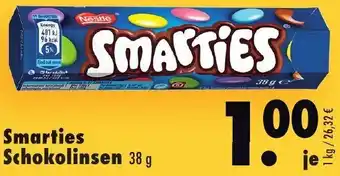 Mäc Geiz Nestle Smarties Schokolinsen 38 g Angebot