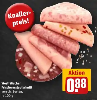 REWE Westfälischer Frischwurstaufschnitt 100 g Angebot