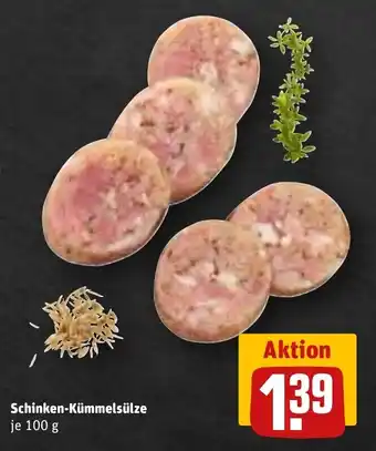 REWE Schinken-Kümmelsülze 100 g Angebot